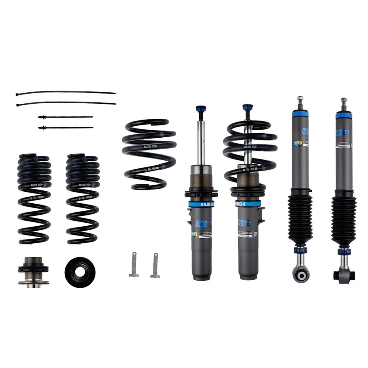 Bilstein 48-300162 - Suspension Kit BMW 330i 2021-2019, 430i 2021, M340i 20-25, M440i 2025-2021 Monotube Front Lowered Height 30-50mm, up to 1075kg Axle Load Rear Lowered Height 35-55mm, up to 1325kg Axle Load Without Electronic Suspension EVO T1 Bilstein 1