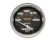 AutoMeter 4837 - GAUGE, WATER TEMP, 2 5/8", 100-250?F, ELECTRIC, CARBON FIBER 3