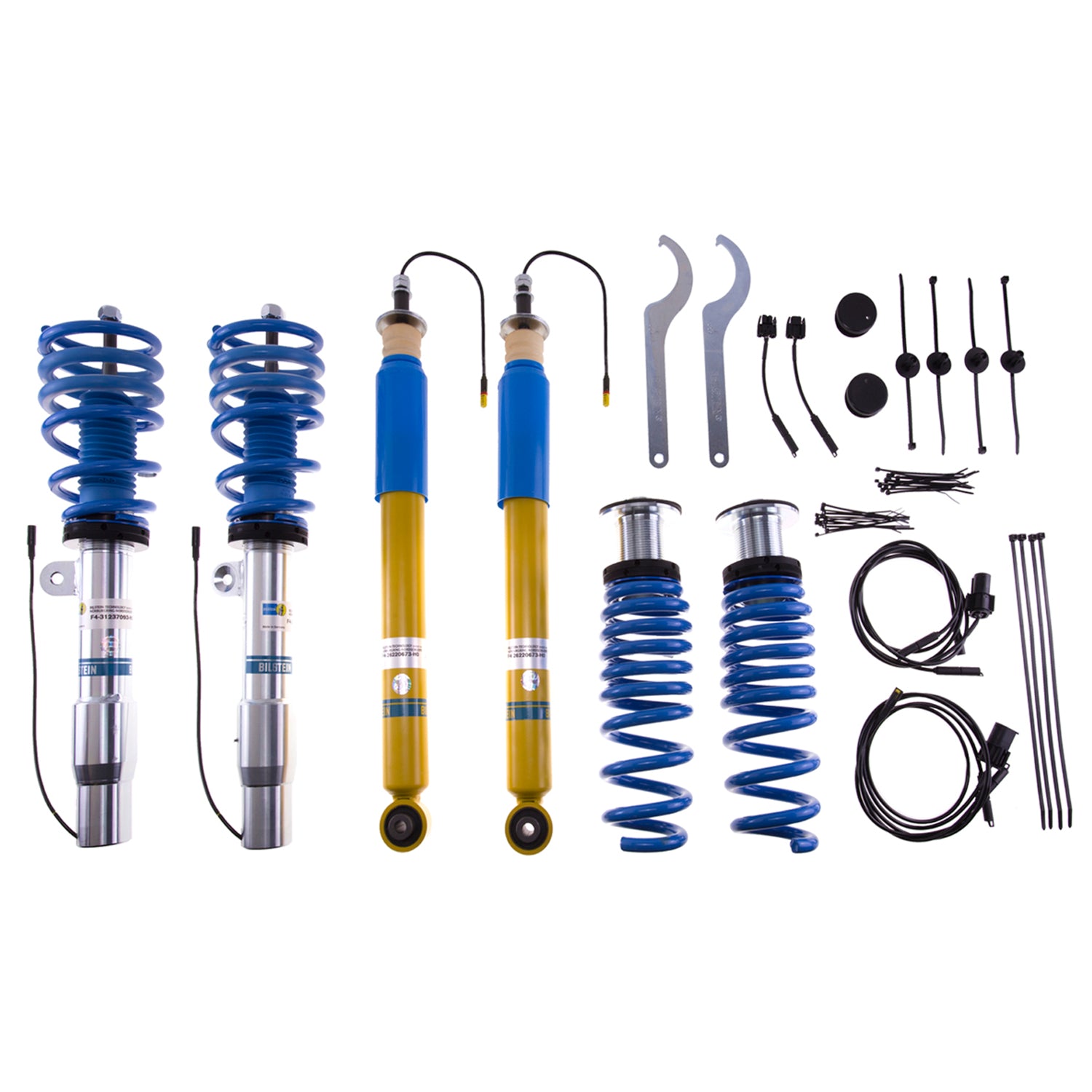 Bilstein 49-237108 - Suspension Kit BMW M3 2013-2008 Monotube Front Lowered Height 10-35mm, up to 1070kg Axle Load Rear Lowered Height 10-35mm, up to 1270kg Axle Load With Electronic Suspension B16 (DampTronic) Bilstein 1