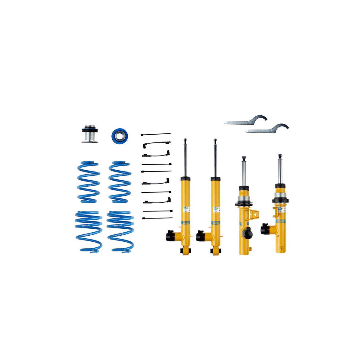 Bilstein 49-255874 - Suspension Kit Volkswagen Golf R 2019-2015, GTI 2021-2015 Twintube Front Lowered Height 30-50mm Rear Lowered Height 30-50mm With Electronic Suspension B16 (DampTronic) Bilstein 1