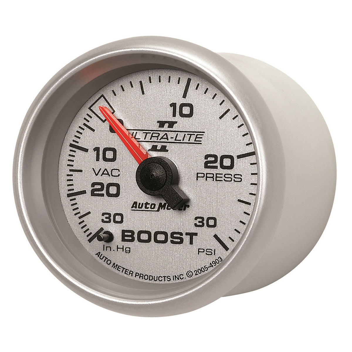 AutoMeter 4903 - GAUGE, VAC/BOOST, 2 1/16", 30INHG-30PSI, MECHANICAL, ULTRA-LITE II 4