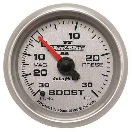 AutoMeter 4903 - GAUGE, VAC/BOOST, 2 1/16", 30INHG-30PSI, MECHANICAL, ULTRA-LITE II 3