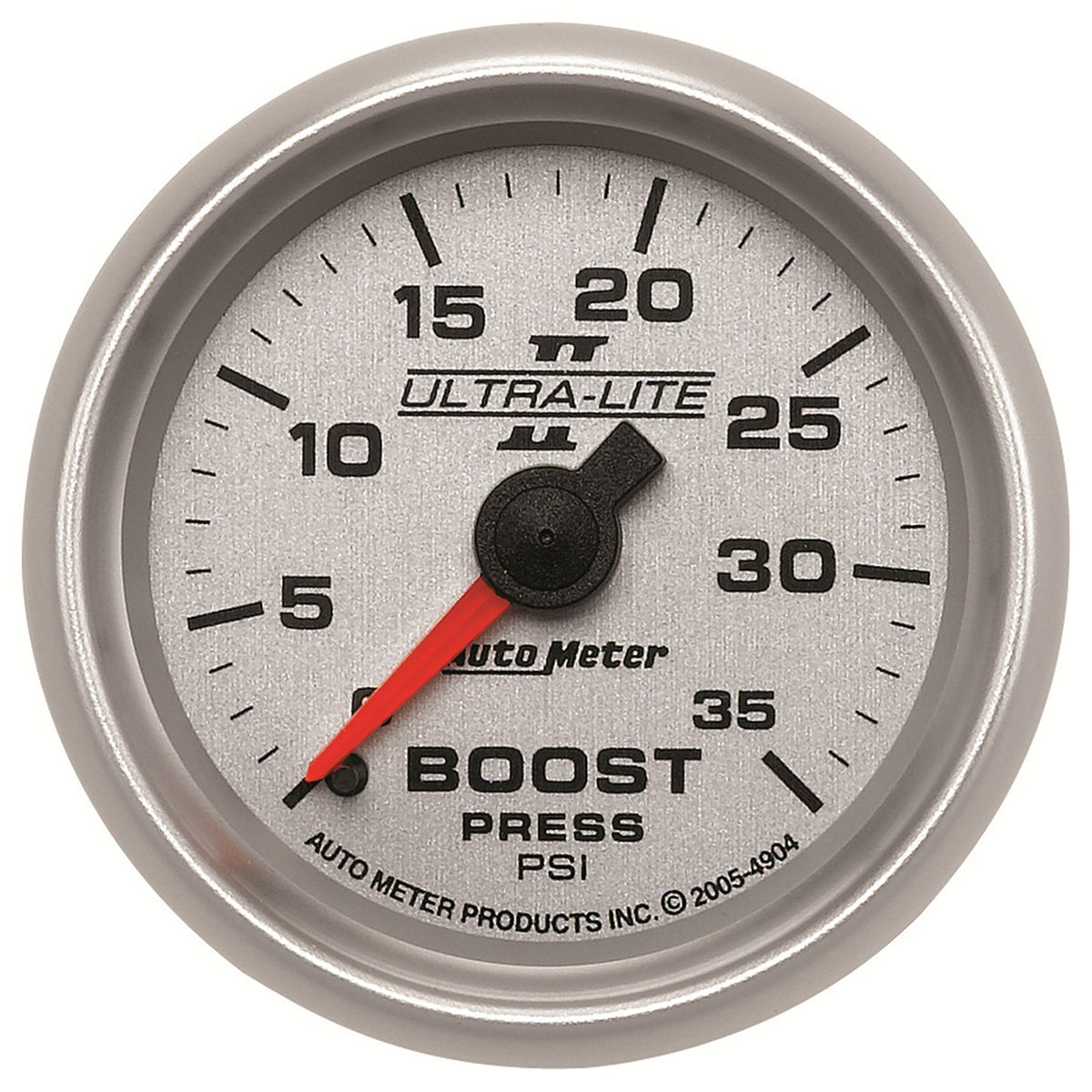 AutoMeter 4904 - GAUGE, BOOST, 2 1/16", 35PSI, MECHANICAL, ULTRA-LITE II 3