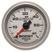 AutoMeter 4905 - GAUGE, BOOST, 2 1/16", 60PSI, MECHANICAL, ULTRA-LITE II 3