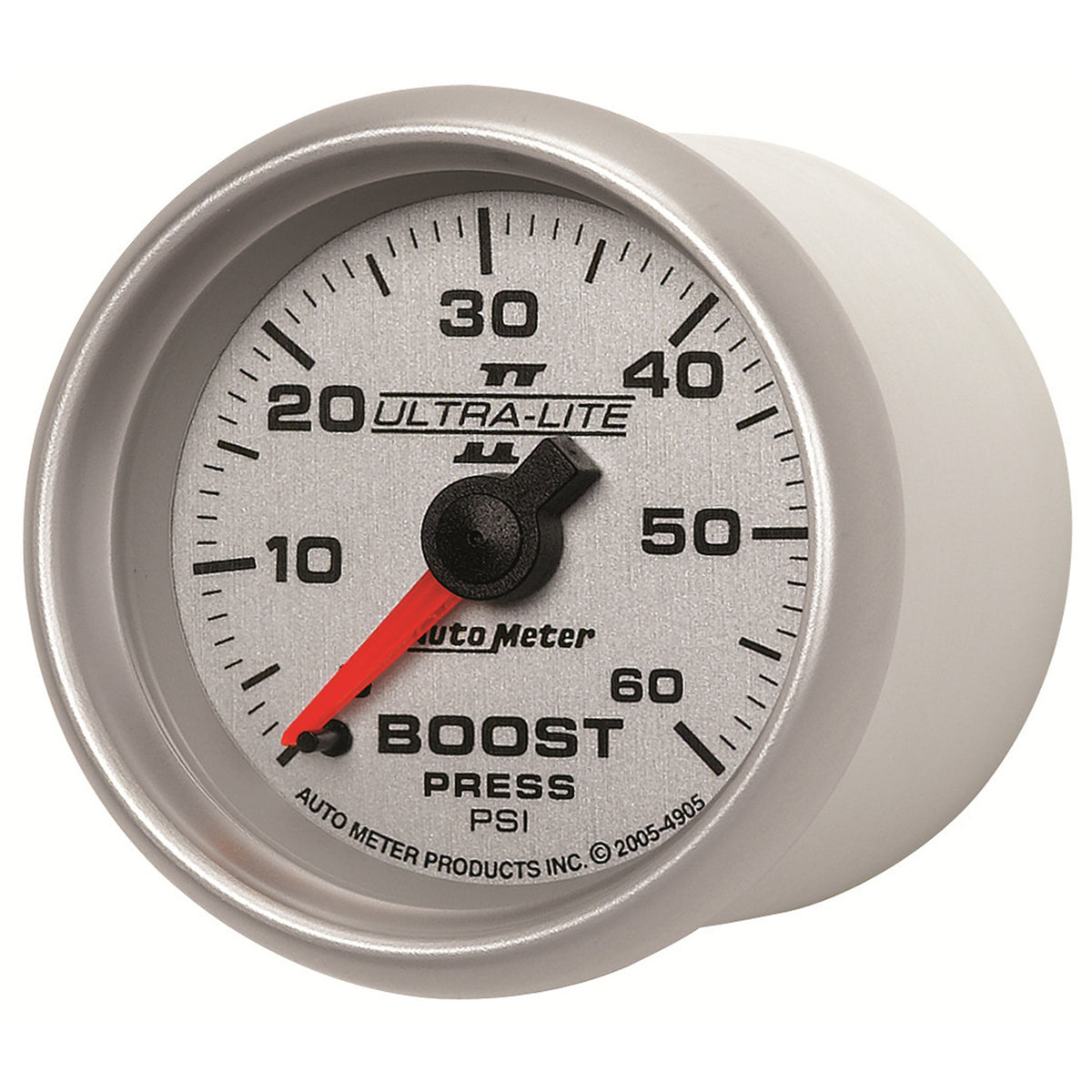 AutoMeter 4905 - GAUGE, BOOST, 2 1/16", 60PSI, MECHANICAL, ULTRA-LITE II 4