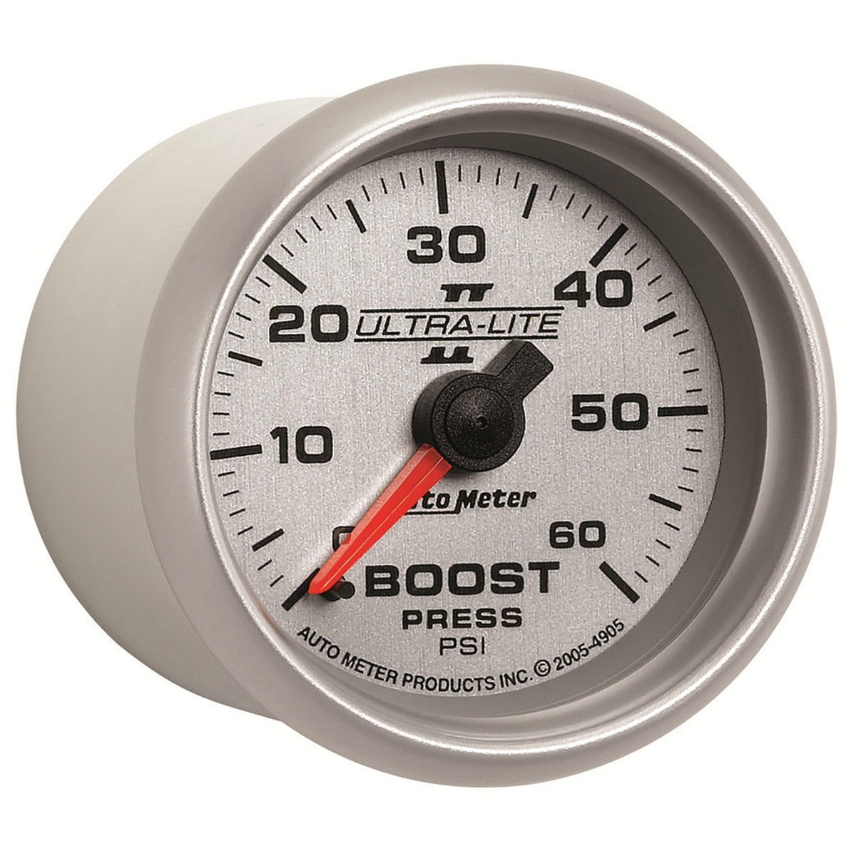 AutoMeter 4905 - GAUGE, BOOST, 2 1/16", 60PSI, MECHANICAL, ULTRA-LITE II 5