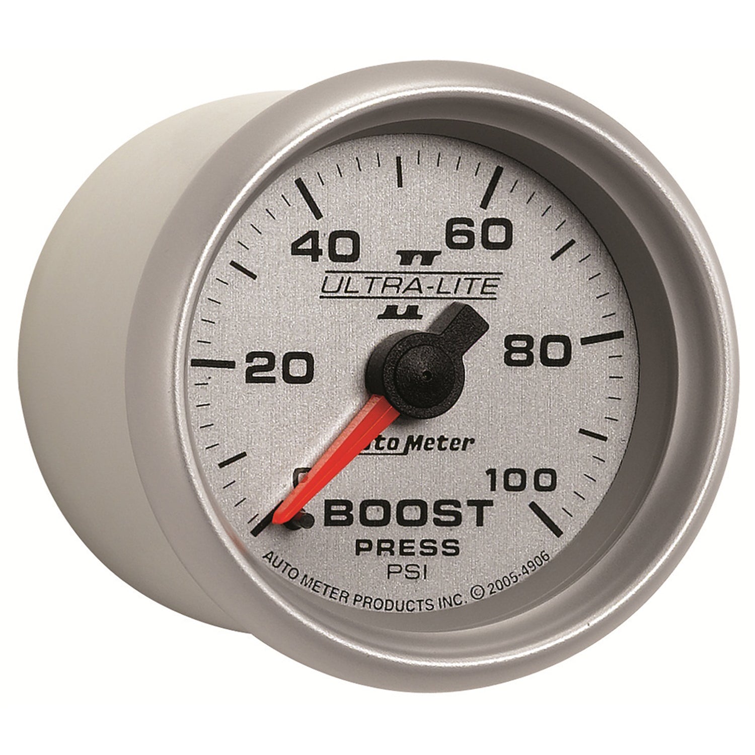AutoMeter 4906 - GAUGE, BOOST, 2 1/16", 100PSI, MECHANICAL, ULTRA-LITE II 5