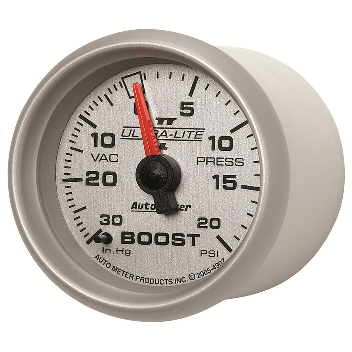AutoMeter 4907 - GAUGE, VAC/BOOST, 2 1/16", 30INHG-20PSI, MECHANICAL, ULTRA-LITE II 4