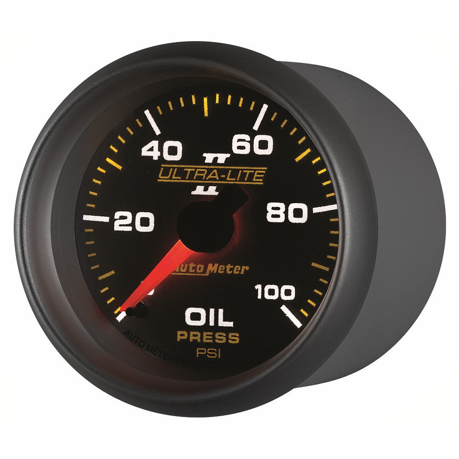 AutoMeter 4921 - GAUGE, OIL PRESSURE, 2 1/16", 100PSI, MECHANICAL, ULTRA-LITE II 5