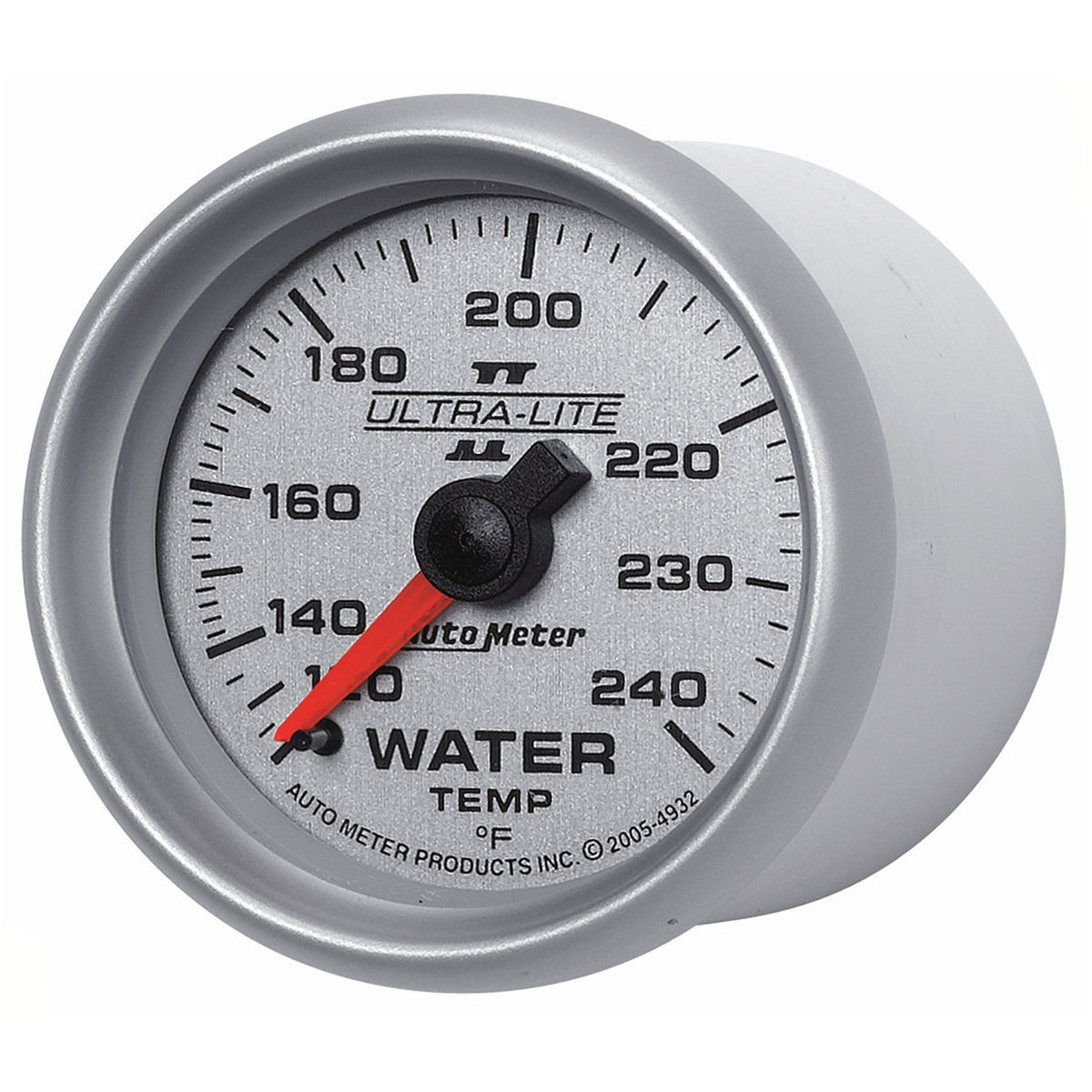 AutoMeter 4932 - GAUGE, WATER TEMP, 2 1/16", 120-240?F, MECHANICAL, ULTRA-LITE II 4