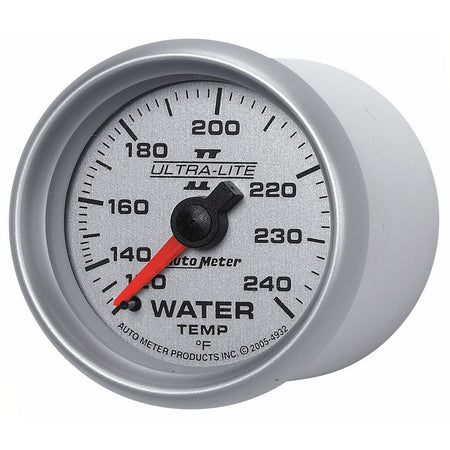 AutoMeter 4932 - GAUGE, WATER TEMP, 2 1/16", 120-240?F, MECHANICAL, ULTRA-LITE II 4