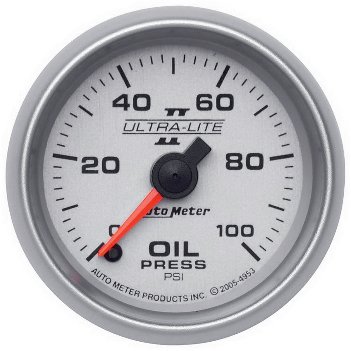 AutoMeter 4953 - GAUGE, OIL PRESSURE, 2 1/16", 100PSI, DIGITAL STEPPER MOTOR, ULTRA-LITE II 3