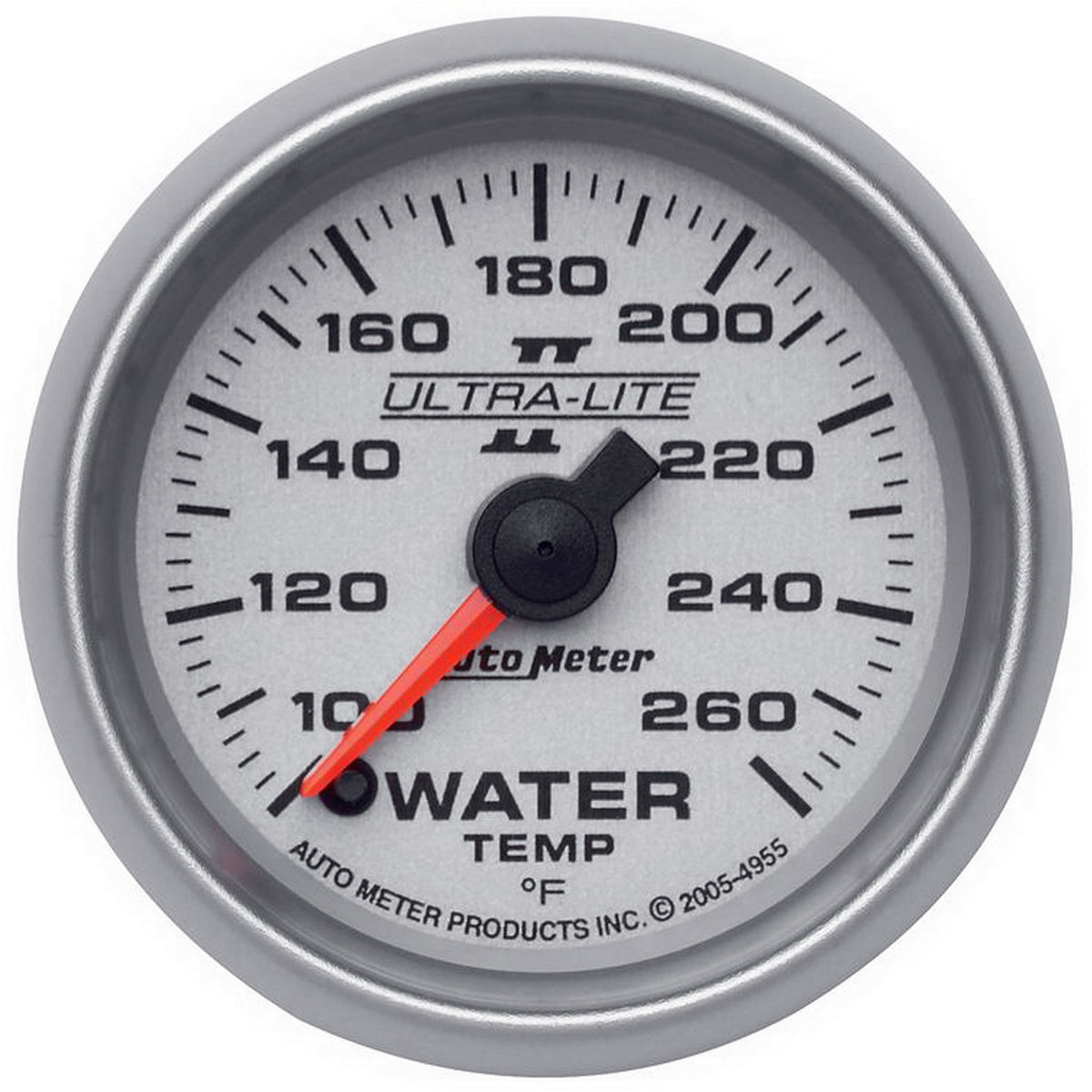 AutoMeter 4955 - GAUGE, WATER TEMP, 2 1/16", 100-260?F, DIGITAL STEPPER MOTOR, ULTRA-LITE II 3