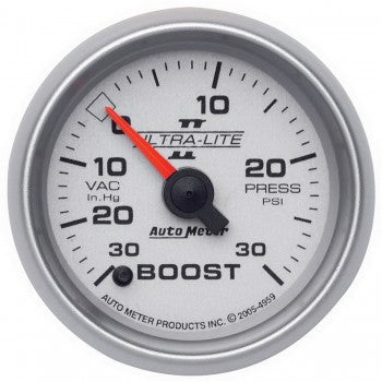 AutoMeter 4959 - GAUGE, VAC/BOOST, 2 1/16", 30INHG-30PSI, DIGITAL STEPPER MOTOR, ULTRA-LITE II 4