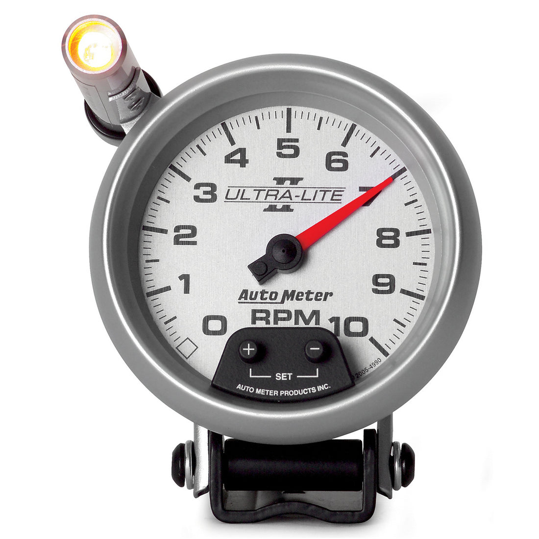 AutoMeter 4990 - GAUGE, TACHOMETER, 3 3/4", 10K RPM, PEDESTAL W/ EXT. QUICK-LITE, ULTRA-LITE II 3