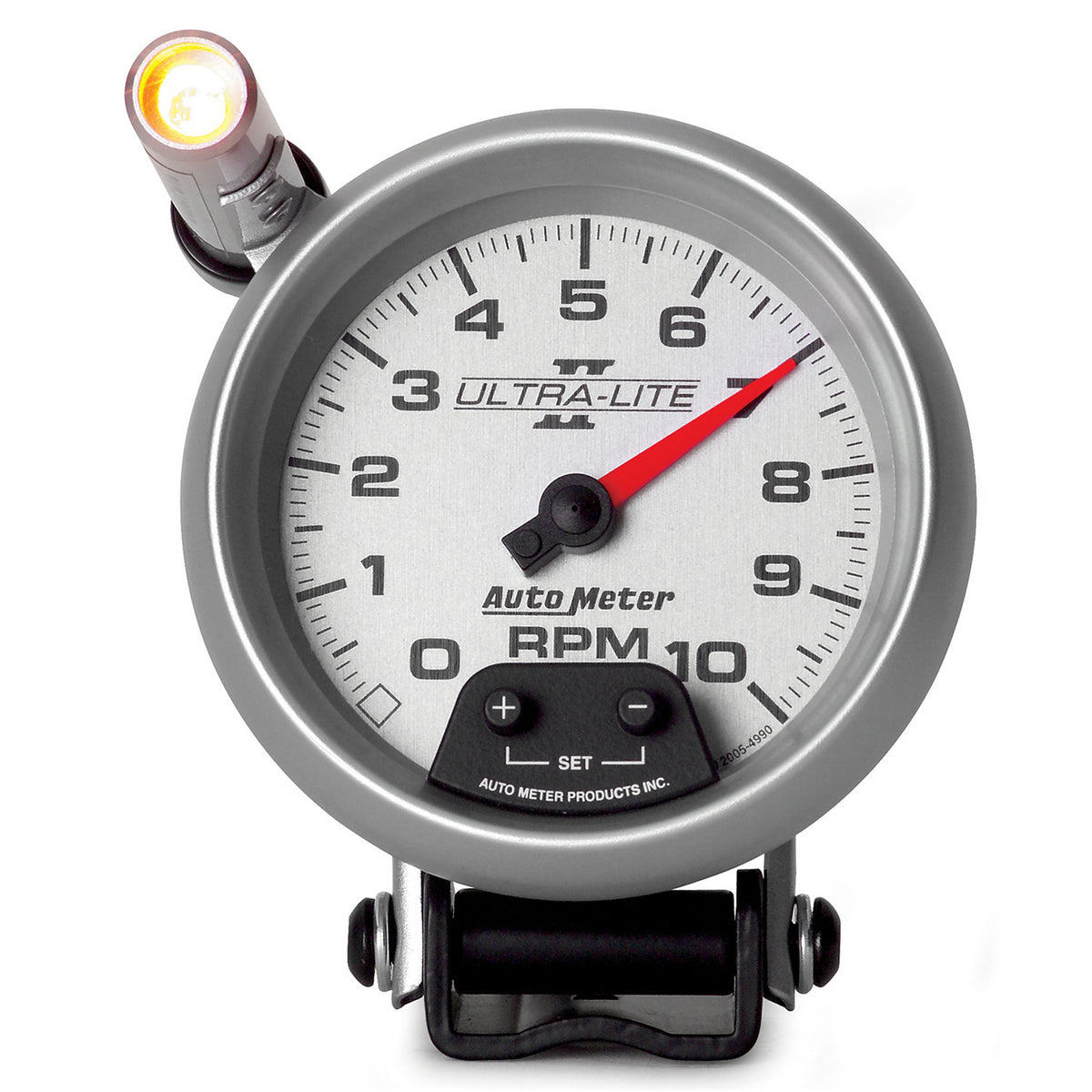 AutoMeter 4990 - GAUGE, TACHOMETER, 3 3/4", 10K RPM, PEDESTAL W/ EXT. QUICK-LITE, ULTRA-LITE II 3