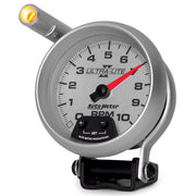 AutoMeter 4990 - GAUGE, TACHOMETER, 3 3/4", 10K RPM, PEDESTAL W/ EXT. QUICK-LITE, ULTRA-LITE II 4