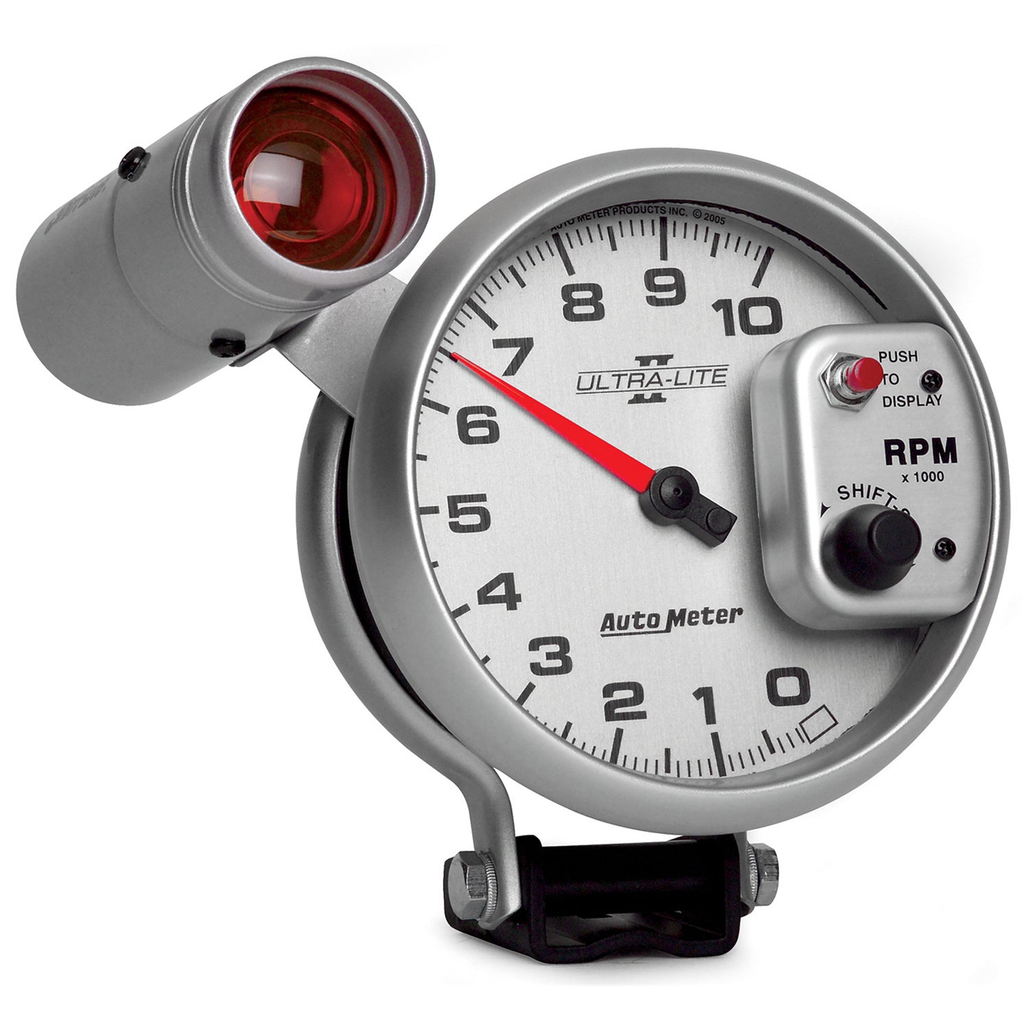 AutoMeter 4999 - GAUGE, TACHOMETER, 5", 10K RPM, PEDESTAL W/ EXT. SHIFT-LITE, ULTRA-LITE II 5