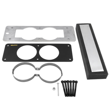 AutoMeter 50102 - GAUGE MOUNT, GAUGE CAGE, DUAL, 2 5/8", BLACK, MUSTANG 87-93 FOX 3