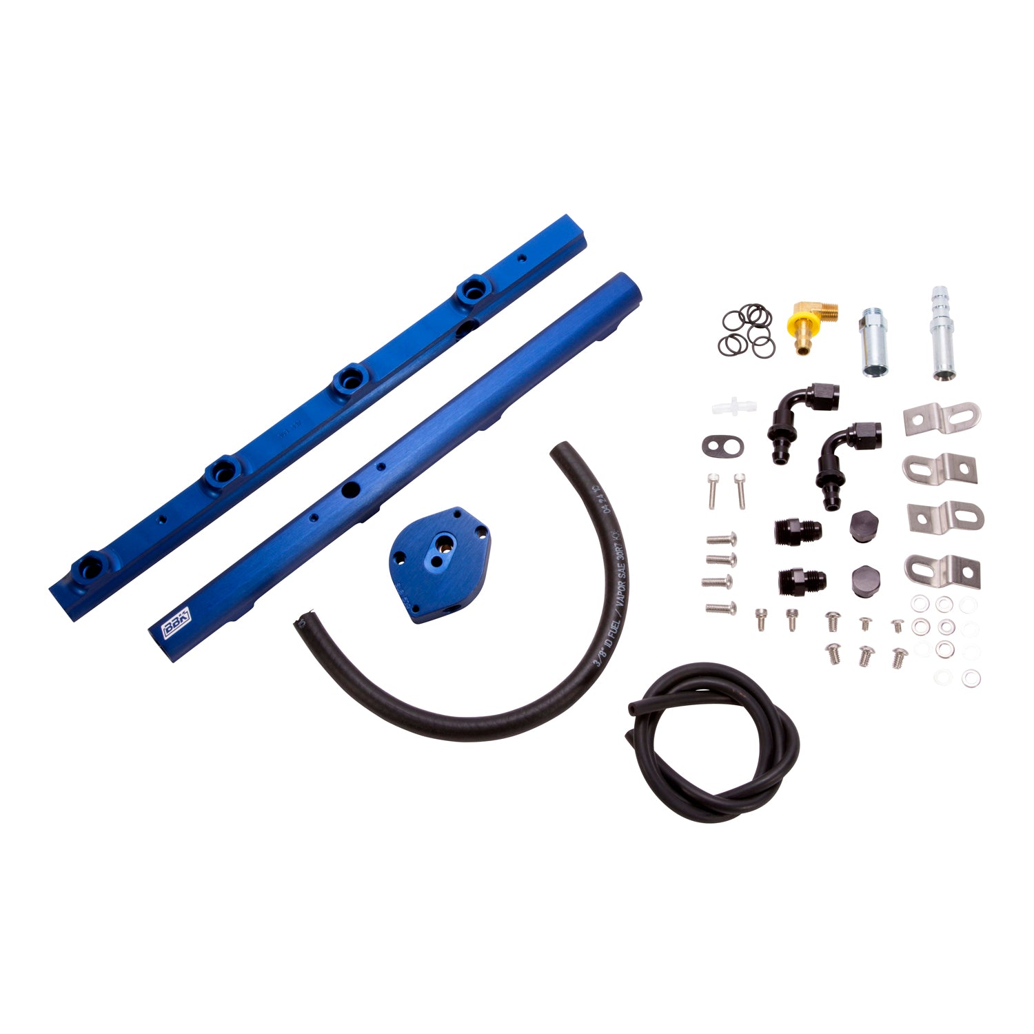 BBK Performance Parts 5015 - 1996-1998 MUSTANG 4.6L GT HIGH FLOW BILLET ALUMINUM FUEL RAIL KIT 1