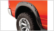 Bushwacker 50911-02 - Black Pocket/Rivet Style Smooth Finish 4-Piece Fender Flare Set For 2006-2008 Dodge Ram 1500 2006-2009 Ram 2500, 3500 Fits 97.9/98.3 Inch Bed Bushwacker 3