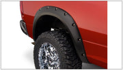 Bushwacker 50919-02 - Black Pocket/Rivet Style Smooth Finish 4-Piece Fender Flare Set For 2010-2018 Dodge Ram 2500, 3500 Bushwacker 3