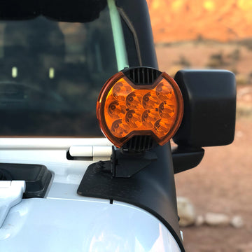 KC HiLiTES 5104 - KC Amber Shield for 6" SlimLite LED lights EA 2