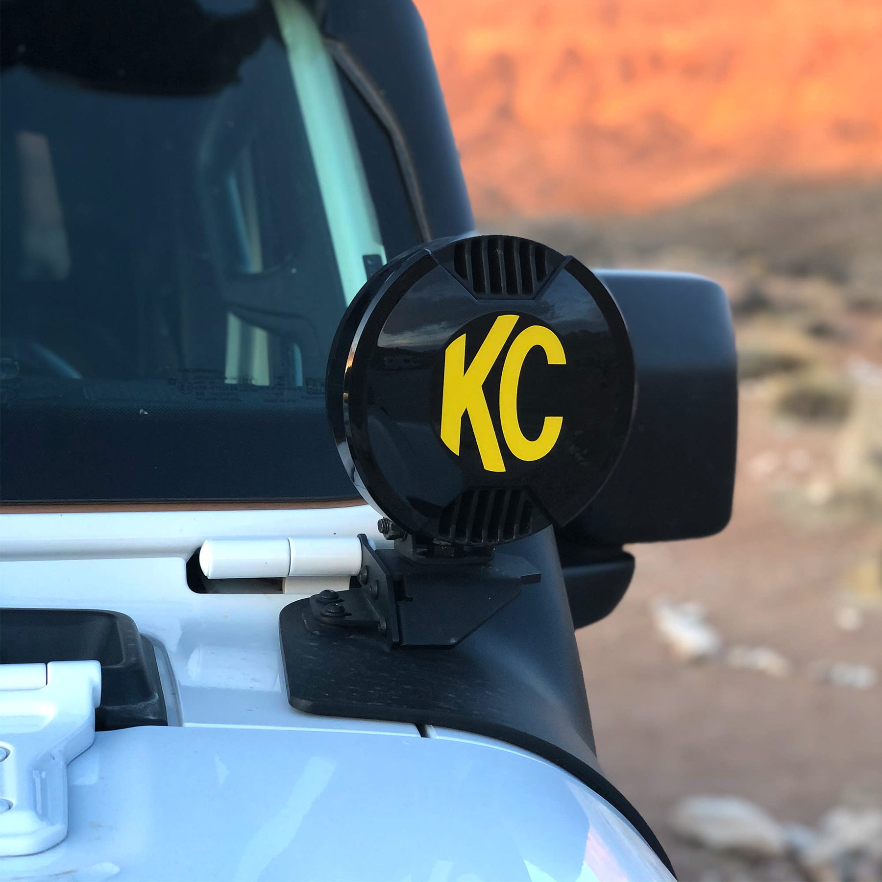 KC HiLiTES 5109 - KC Black Cover for 6" SlimLite LED lights EA 2