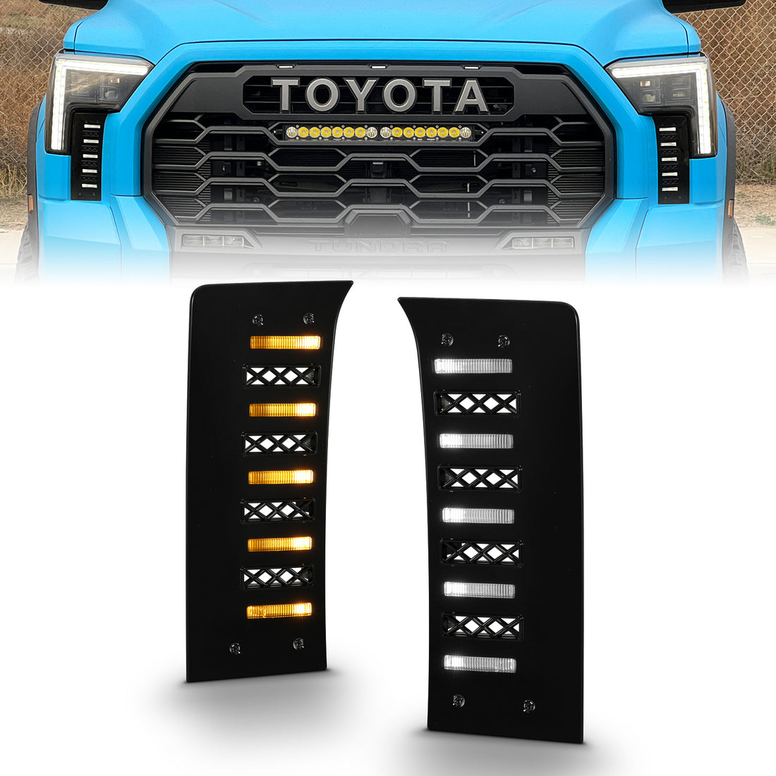 ANZO USA 511089X - FULL LED DRL VENT LIGHTS 1