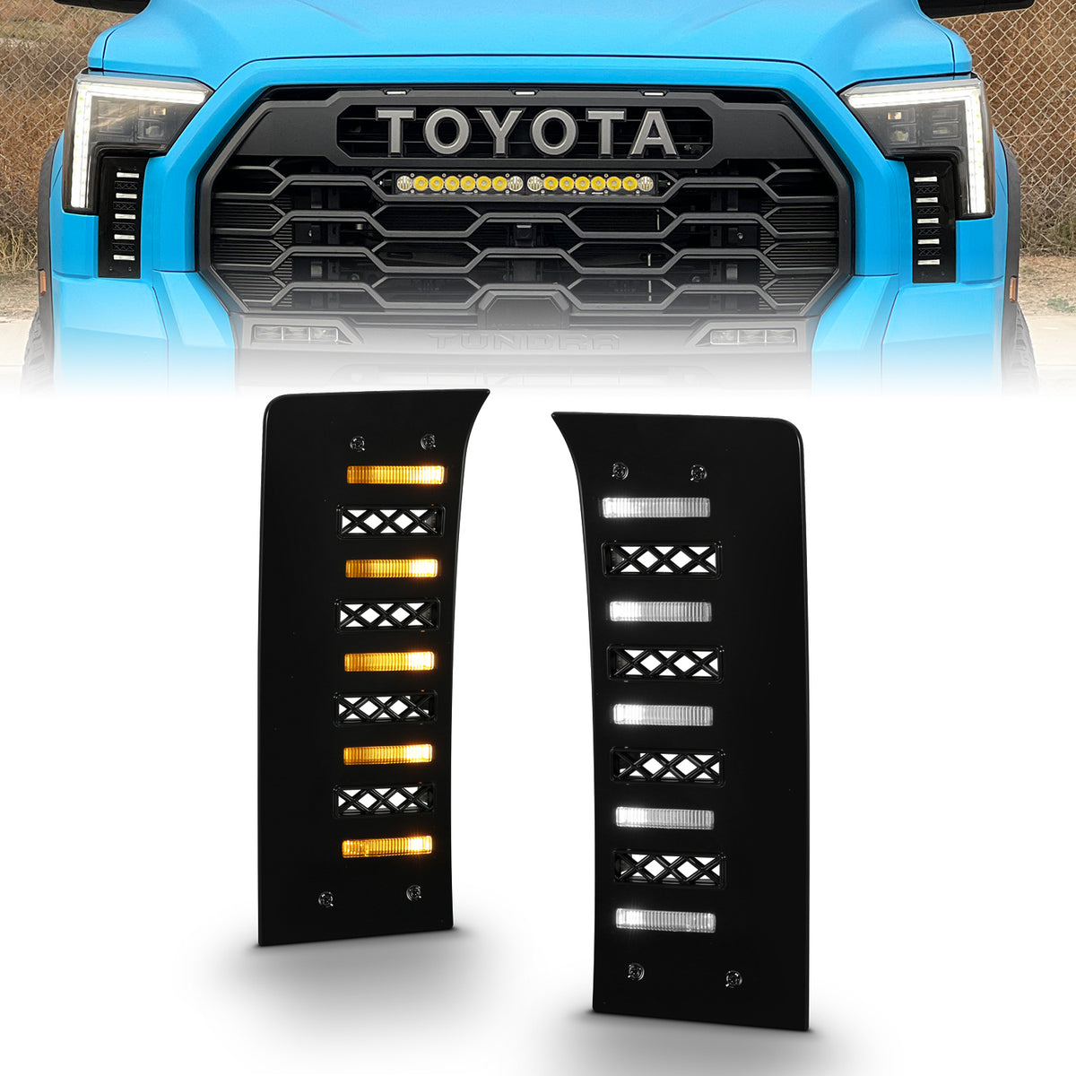 ANZO USA 511089X - FULL LED DRL VENT LIGHTS 1
