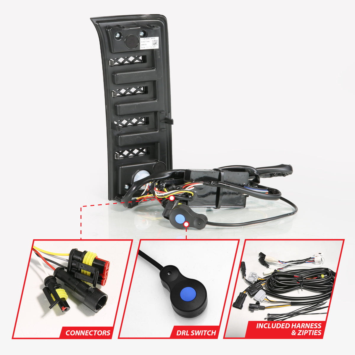 ANZO USA 511089X - FULL LED DRL VENT LIGHTS 5