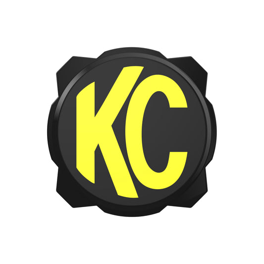 KC Hilites 6 In Pro6 Gravity Light Cover - Black / Yellow KC Logo
