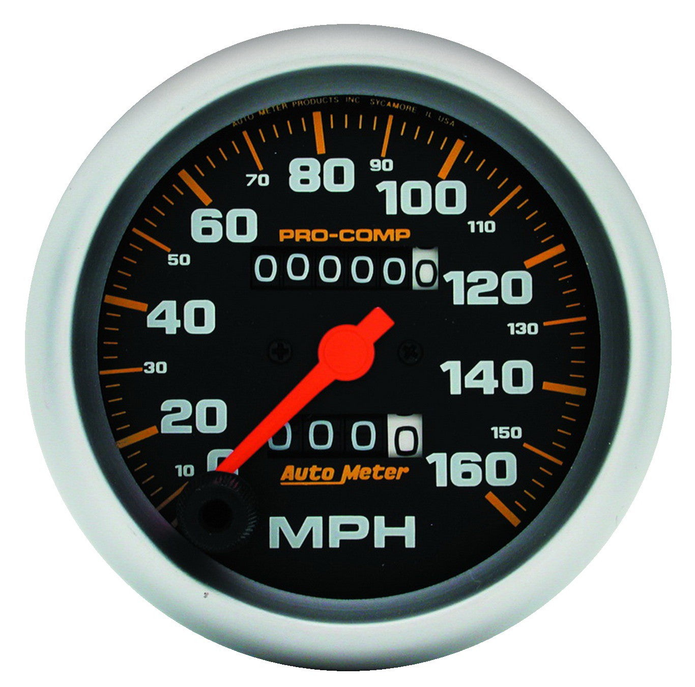 AutoMeter 5153 - GAUGE, SPEEDOMETER, 3 3/8", 160MPH, MECHANICAL, PRO-COMP 3