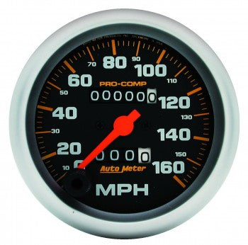 AutoMeter 5153 - GAUGE, SPEEDOMETER, 3 3/8", 160MPH, MECHANICAL, PRO-COMP 4