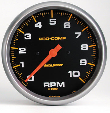 AutoMeter 5160 - GAUGE, TACHOMETER, 5", 10K RPM, IN-DASH, PRO-COMP 3