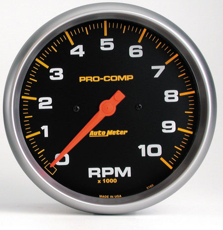 AutoMeter 5160 - GAUGE, TACHOMETER, 5", 10K RPM, IN-DASH, PRO-COMP 3