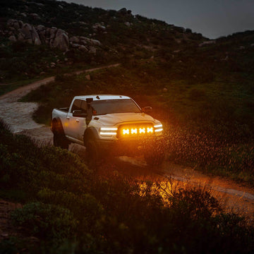 KC HiLiTES 5208 - SlimLite 8" LED - Light Shield - Amber 2