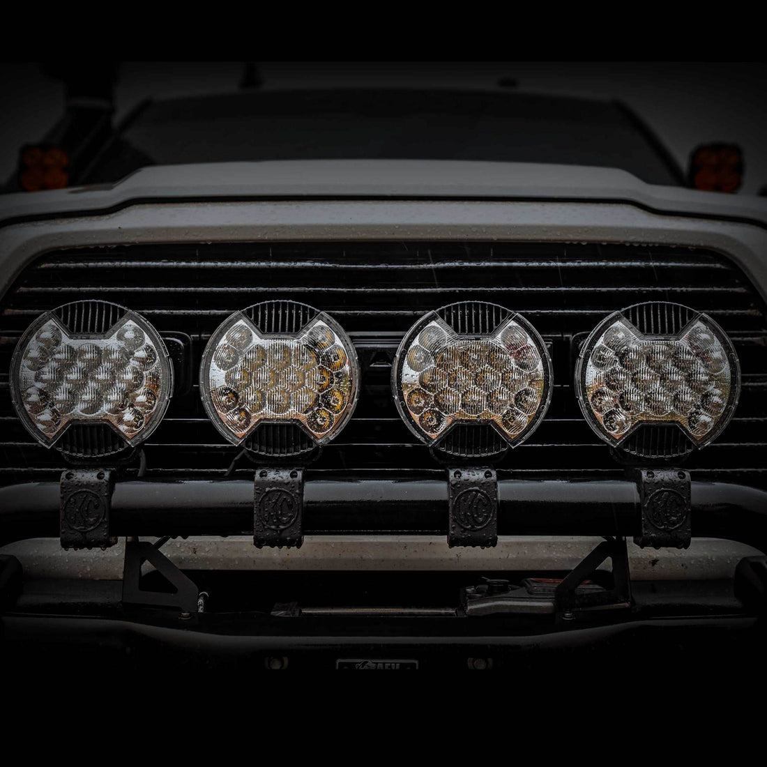 KC HiLiTES 5209 - SlimLite 8" LED - Light Shield - SAE Driving - Clear