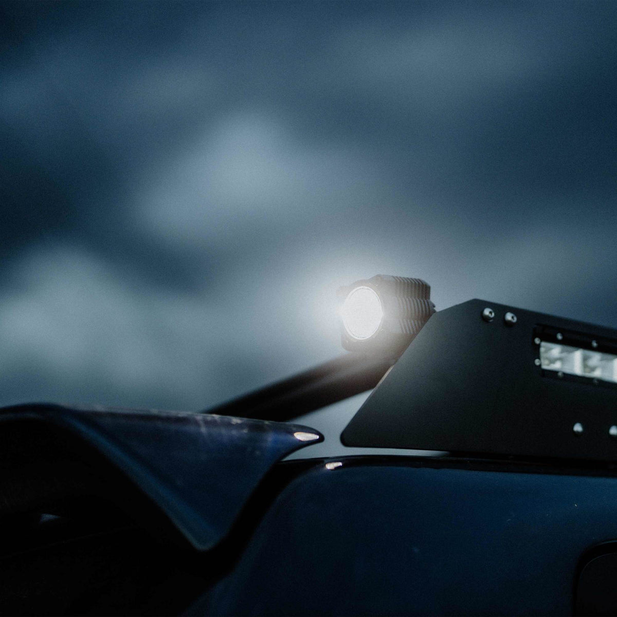 KC HiLiTES 520 - KC FLEX ERA 1 LED 2-Light Kit with Rear Ext Wiring Harness and Spread Beam Ptrn 5