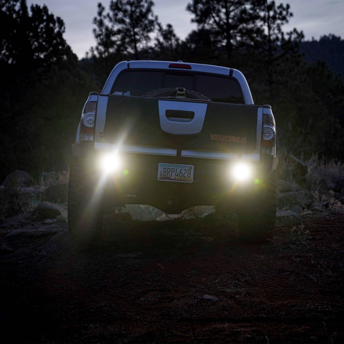 KC HiLiTES 520 - KC FLEX ERA 1 LED 2-Light Kit with Rear Ext Wiring Harness and Spread Beam Ptrn 3