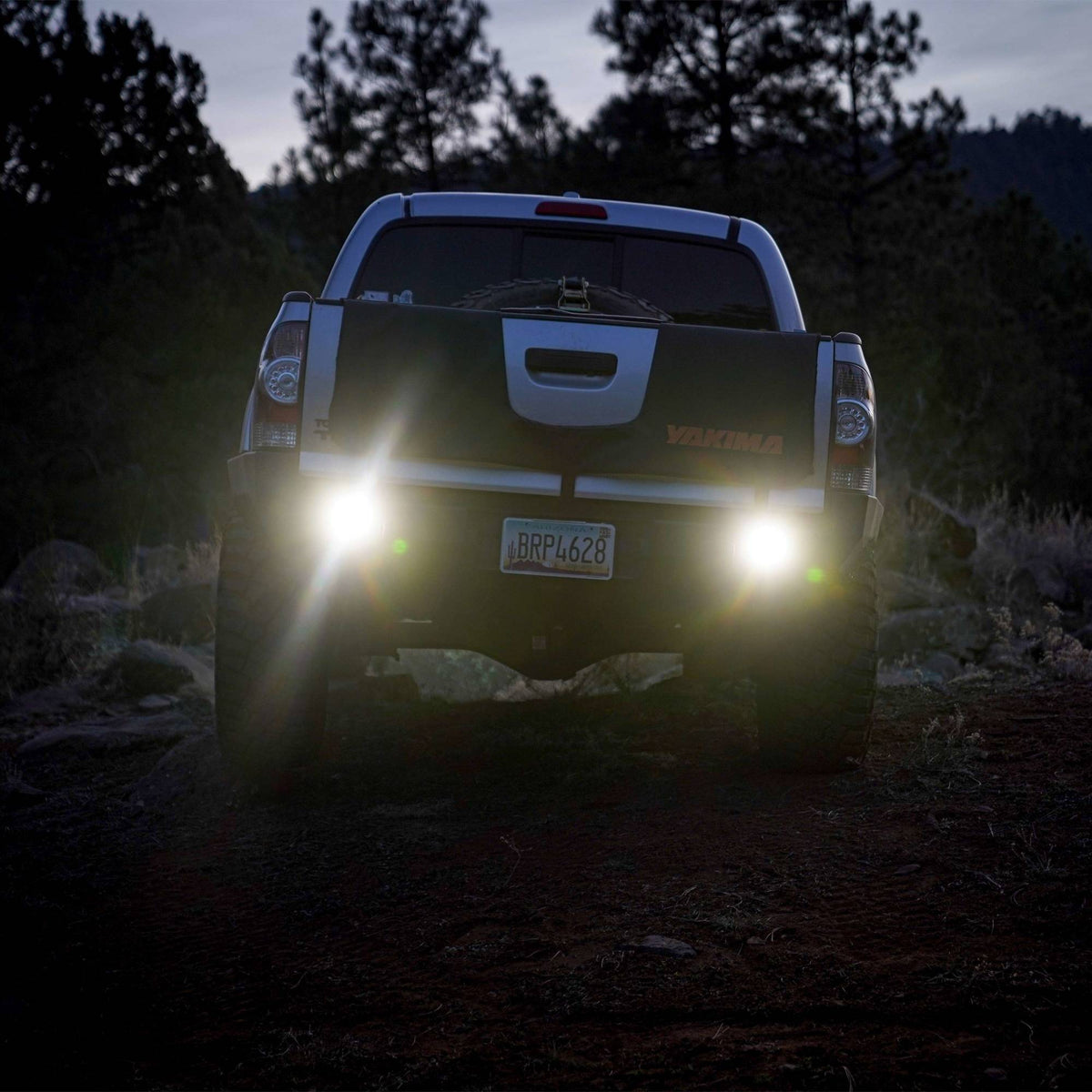 KC HiLiTES 520 - KC FLEX ERA 1 LED 2-Light Kit with Rear Ext Wiring Harness and Spread Beam Ptrn 3