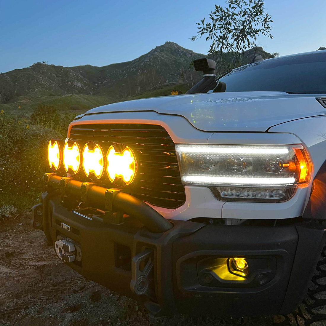 KC HiLiTES 5210 - SlimLite 8" LED - Light Shield - SAE Driving - Selective Yellow 5