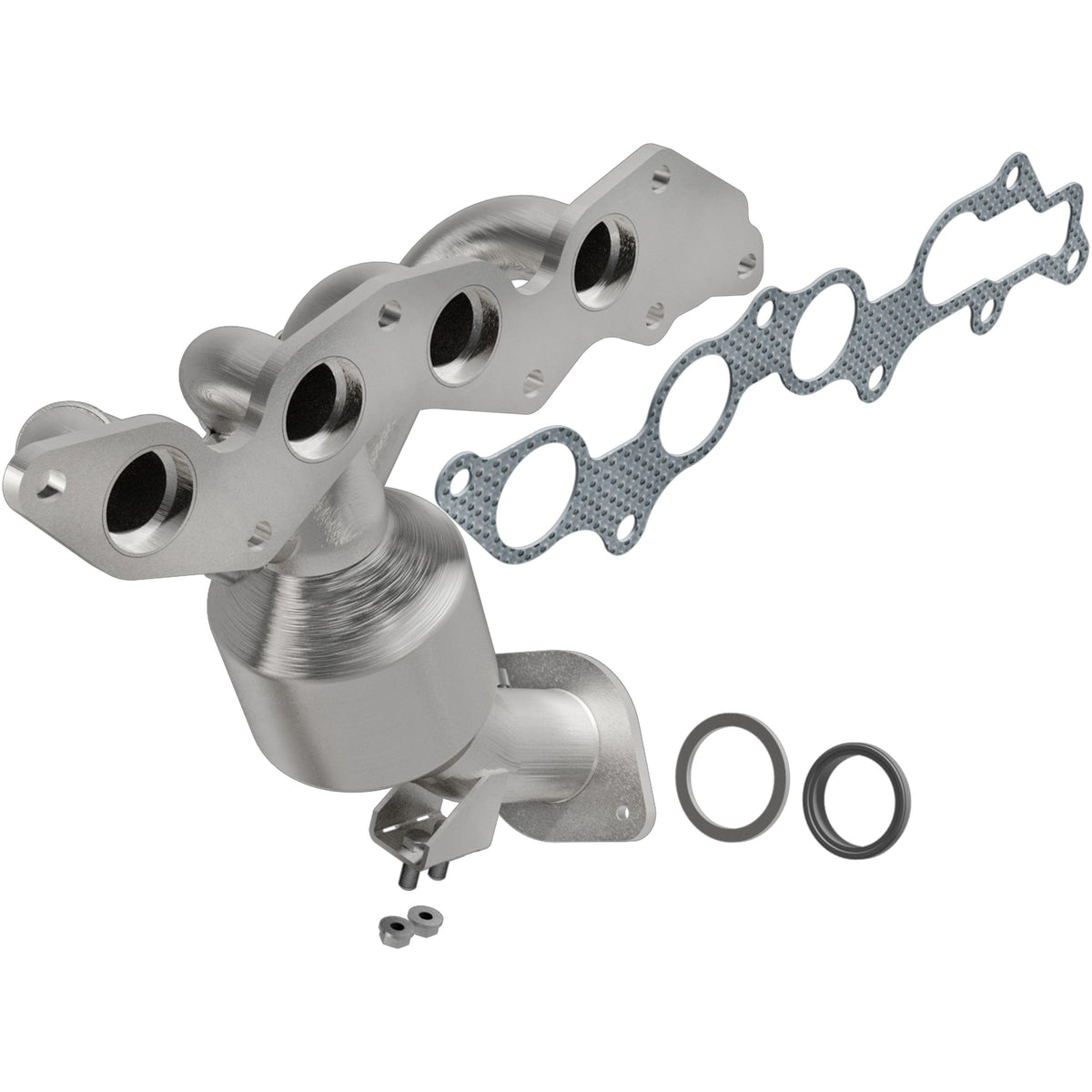 MagnaFlow Exhaust Products 52216 OEM Grade one-piece catalytic converter with integrated exhaust manifold for 2006-2015