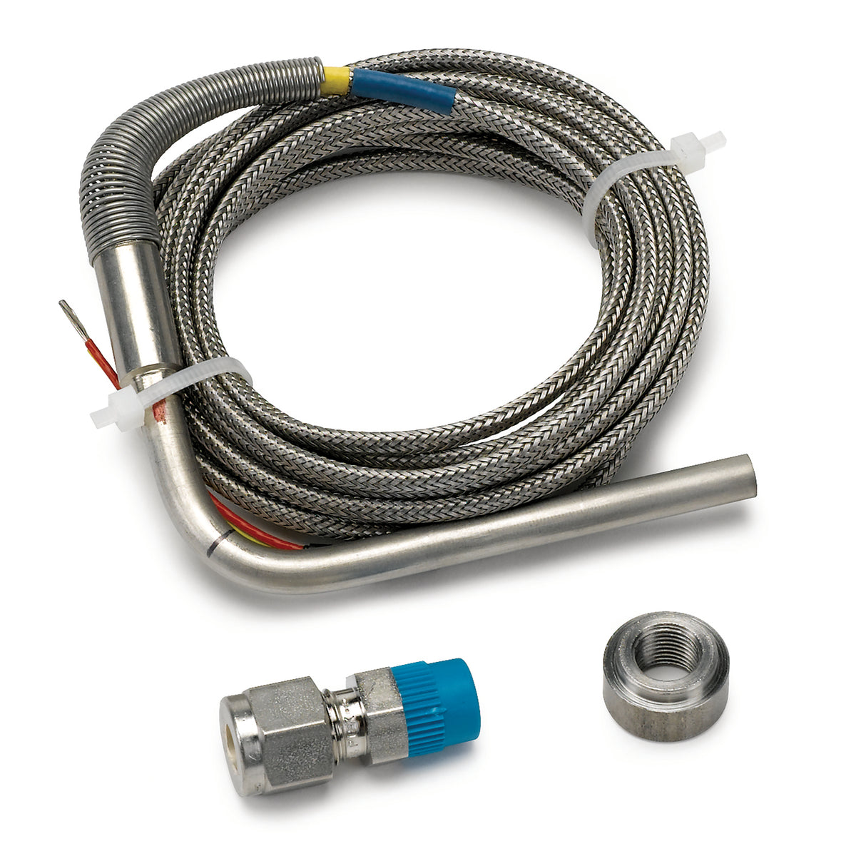 AutoMeter 5243 - TC KIT, TYPE K, 1/4" DIA, OPEN TIP, 10FT, INCL STAINLESS COMP & WELD BOSS 5