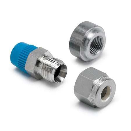 AutoMeter 5254 - FITTING, THERMOCOUPLE COMPRESS, 1/4", 1/8" NPTF MALE, STAINLESS, INCL. WELD BOSS 3