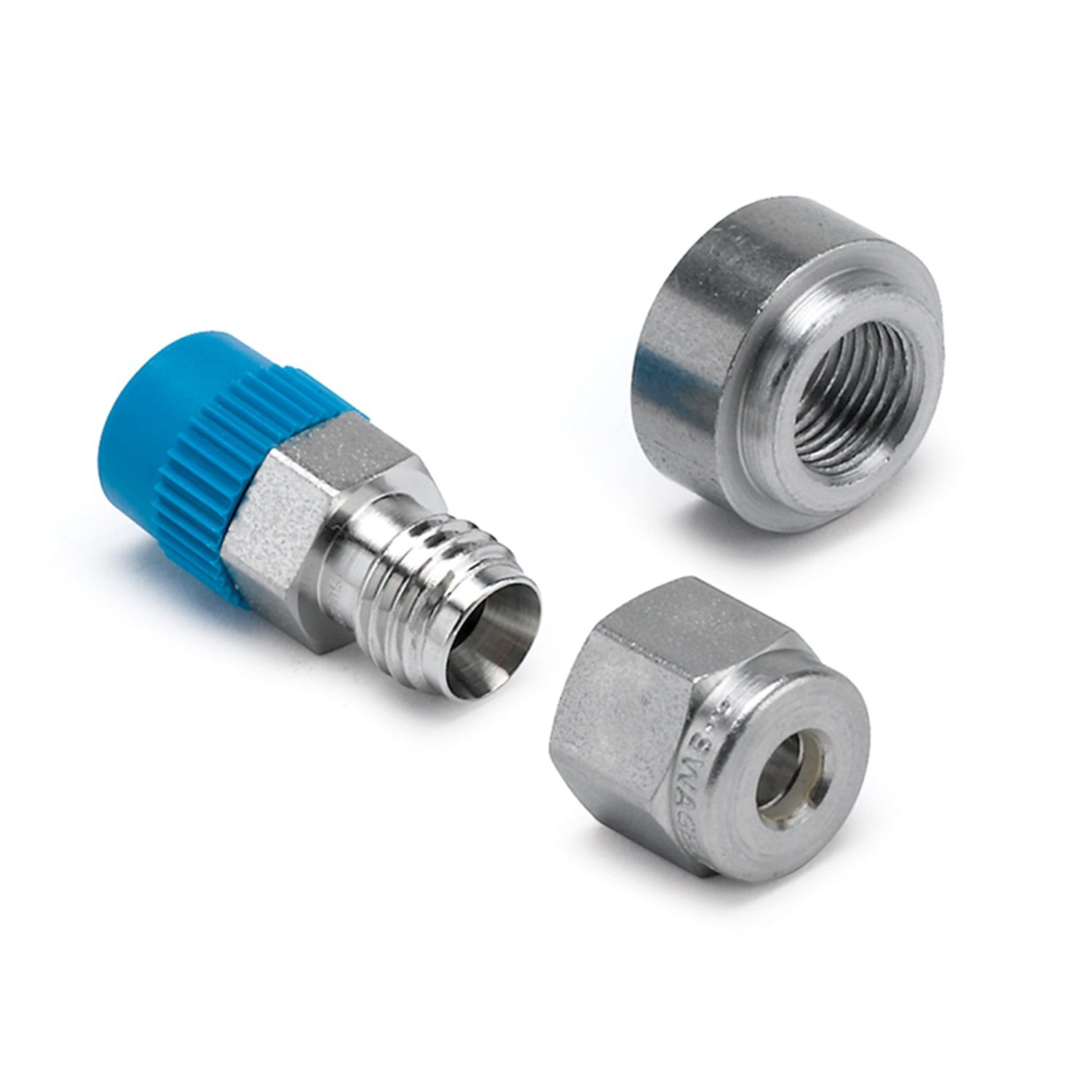 AutoMeter 5255 - FITTING, THERMOCOUPLE COMPRESS, 3/16", 1/8" NPTF MALE, STAINLESS, INCL WELD BOSS 3