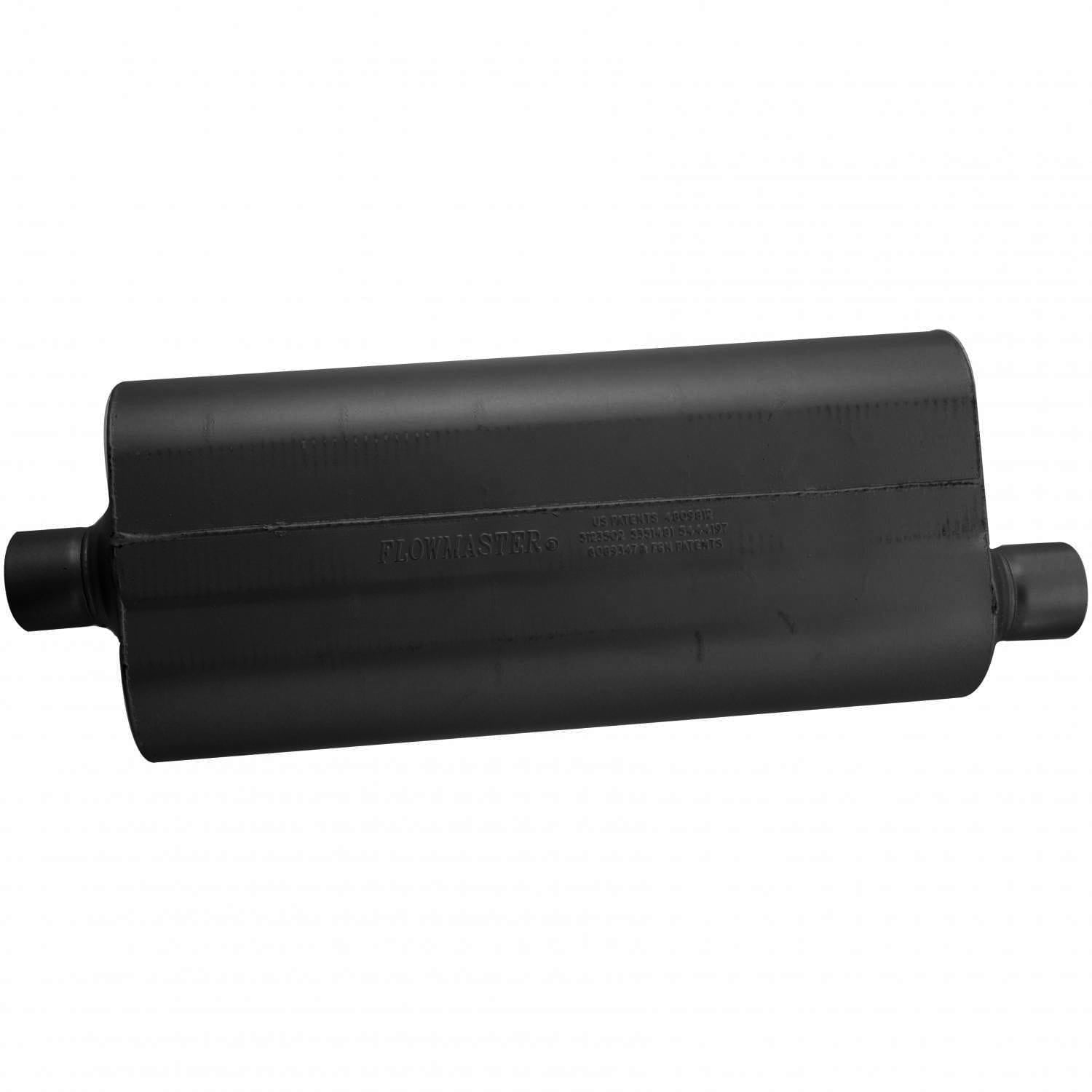 Flowmaster Exhaust Flowmaster 52572 - 70 Series Chambered Muffler 70 Series 2.50 Center In 2.50 Offset Out Mild Sound Flowmaster