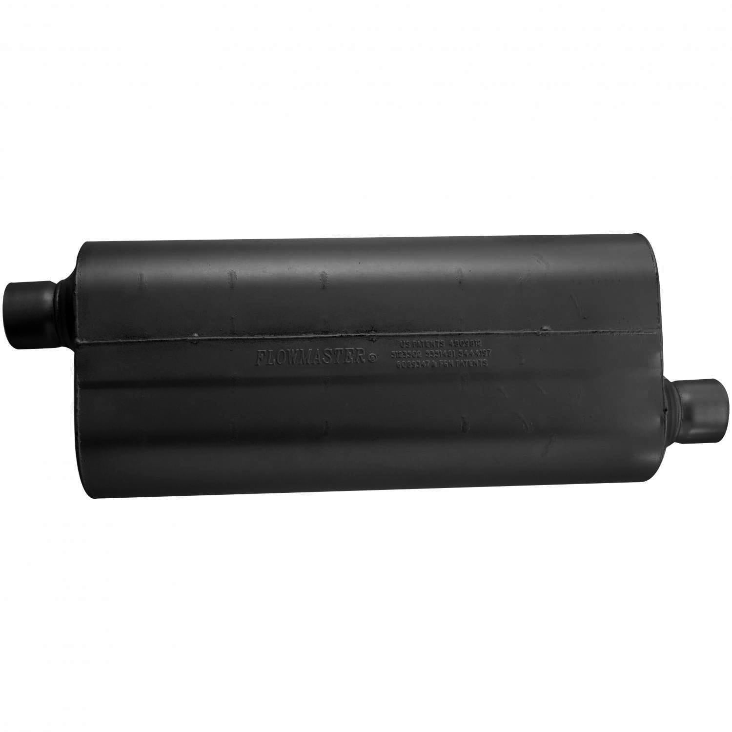 Flowmaster Exhaust Flowmaster 52573 - 70 Series Chambered Muffler 70 Series 2.50 Offset In 2.50 Offset Out Mild Sound Flowmaster