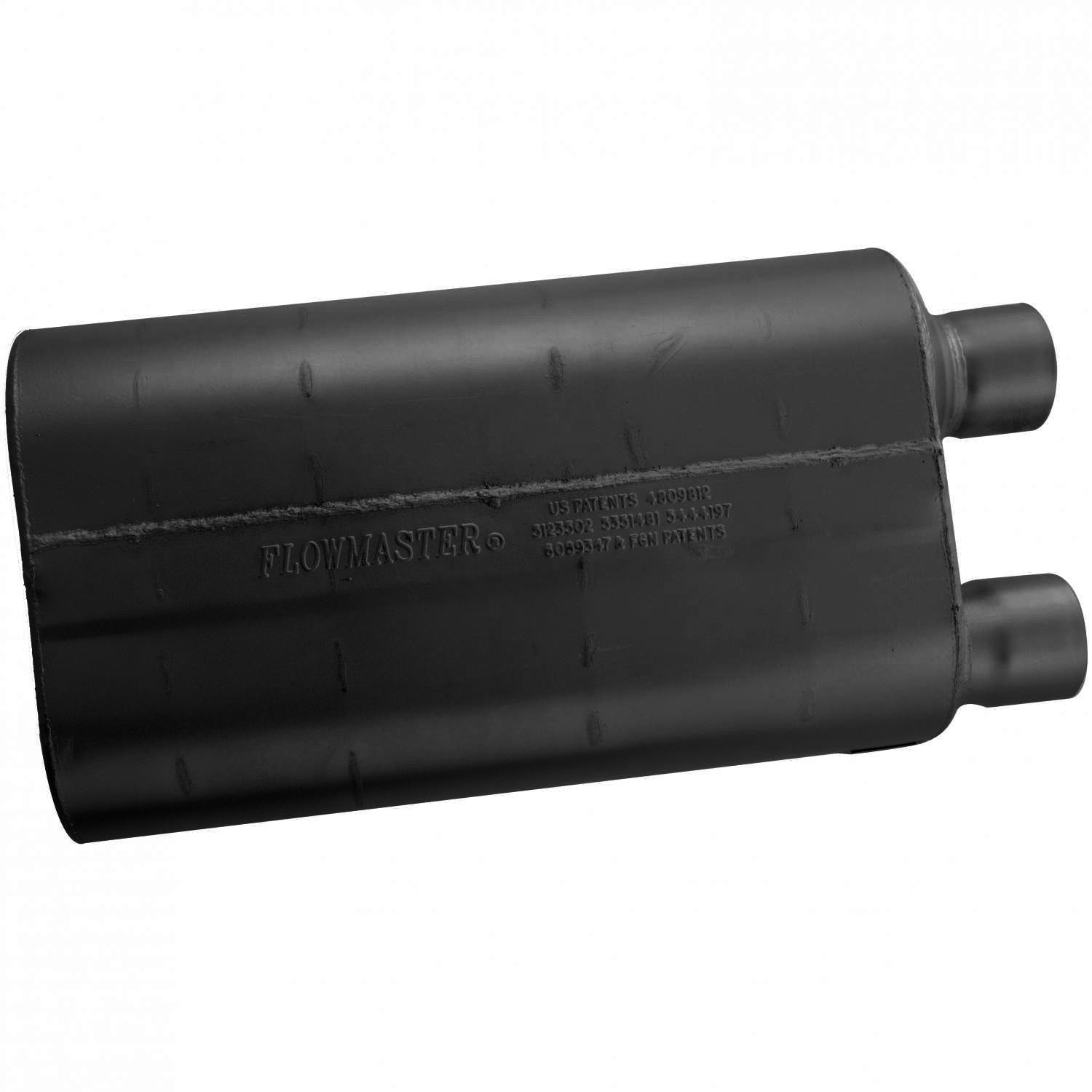 Flowmaster 52580 - 80 Series Chambered Muffler 80 Series Crossflow 2.50 Offset In 2.50 Same Side Out Aggressive Sound Flowmaster 2