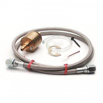AutoMeter 5282 - FUELP ISOLATOR KIT, FOR 100PSI GA, BRASS, INCL. 4FT. #4 BRAIDED STAINLESS LINE 4